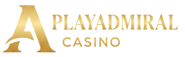 Playadmiral Casino Logo – Goldenes Logo für Online-Casino im maritimen Admiral-Design